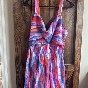 Colorful Striped Sleeveless romper
